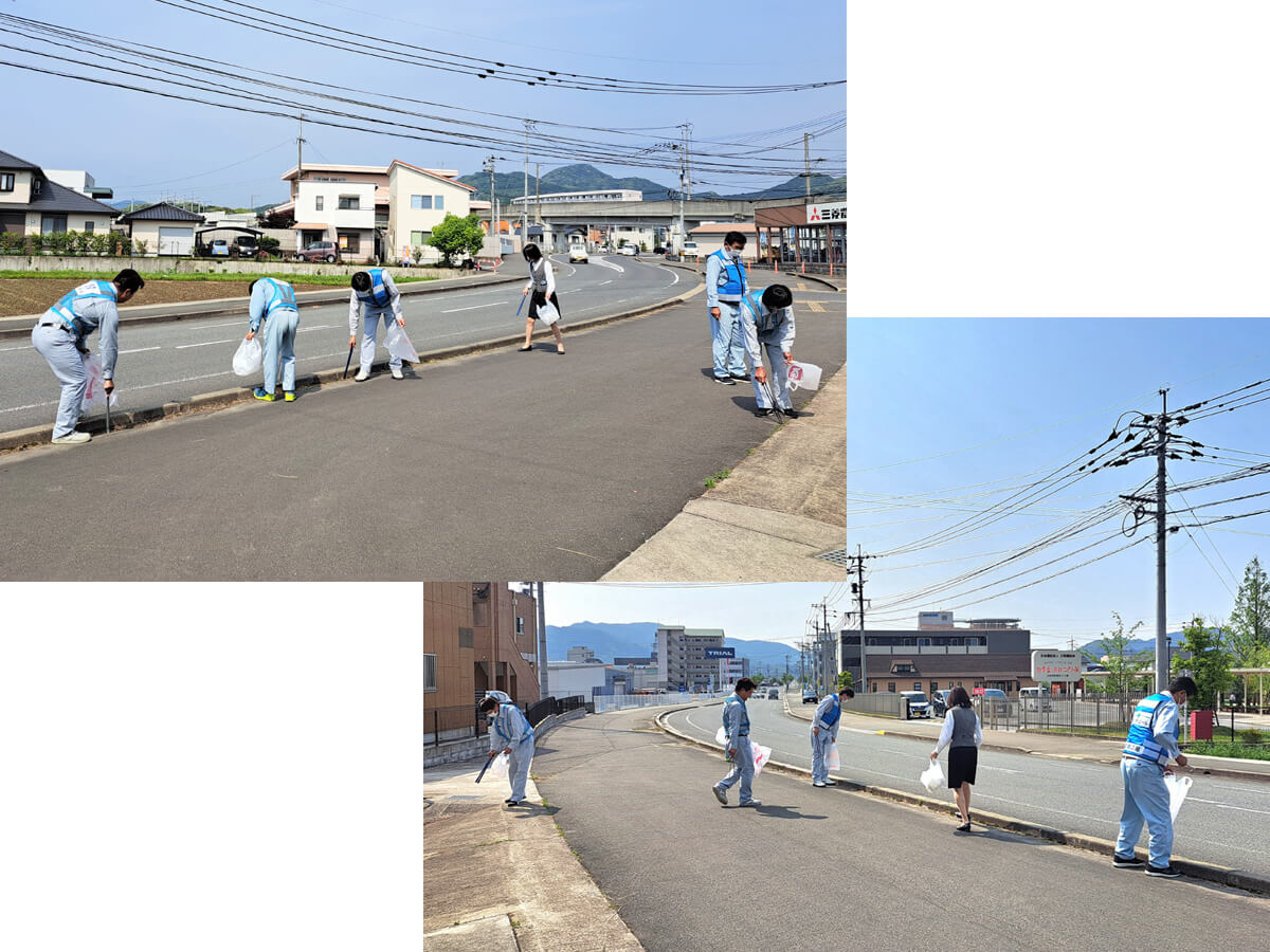 道路清掃活動の写真