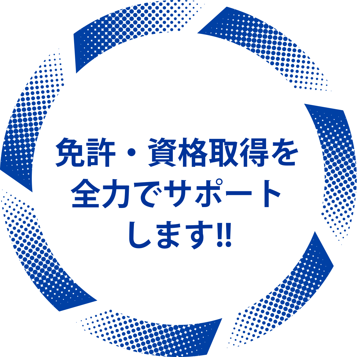 免許・資格取得を全力でサポートします